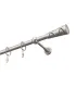 Metalowy karnisz Nikiel satynowy Ø 19 mm - Trapezium