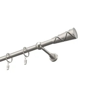 Kovová garniža Satin nickel Ø 19 mm - Trapezium