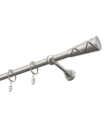 Metalowy karnisz Nikiel satynowy Ø 19 mm - Trapezium
