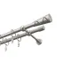 Metalowy karnisz Nikiel satynowy Ø 19 mm - Trapezium