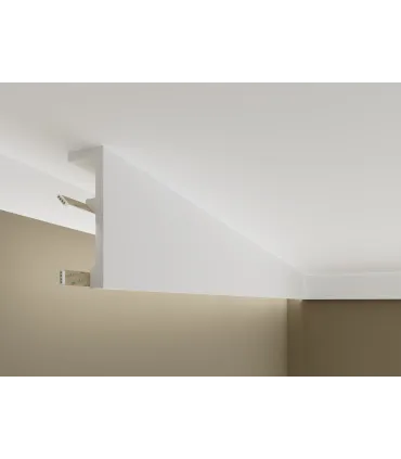Karniszowa listwa sufitowa Prestige 2 - odpowiednia do podświetlenia LED 200x12cm