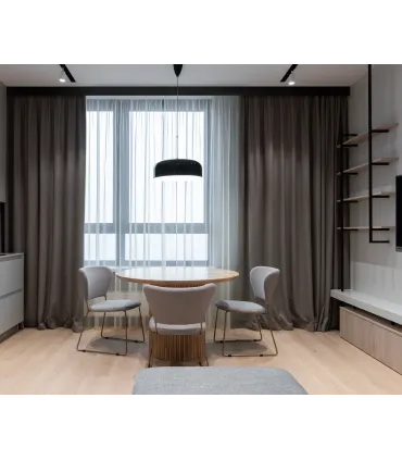Listwa sufitowa do karniszy Prestige 1B czarna - odpowiednia do podświetlenia LED 200x10cm