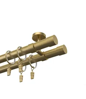 Metalowy karnisz podwójny EXCLUSIVE Antyk Ø 28 mm - Pullo