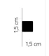 Listwa dekoracyjna ścienna MD010 200 x 1.5 x 1.5 cm