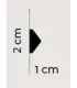 Listwa dekoracyjna na ścianę QL022 200 x 2 x 1 cm Mardom