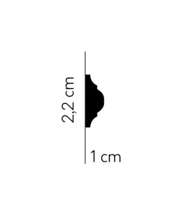 Dekoracyjna listwa ścienna MD003 200 x 2.2 x 1 cm Mardom