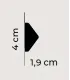 Dekoracyjna listwa ścienna QL023 200 x 4 x 1.9 cm Mardom