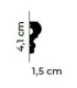 Listwa dekoracyjna na ścianę MD325 200 x 4.1 x 1.5 cm Mardom