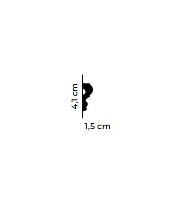 Listwa dekoracyjna na ścianę MD325 200 x 4.1 x 1.5 cm Mardom