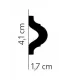 Listwa dekoracyjna ścienna MDD332 200 x 4.1 x 1.7 cm Mardom
