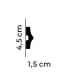 Listwa dekoracyjna na ścianę MD026 200 x 4.5 x 1.5 cm Mardom