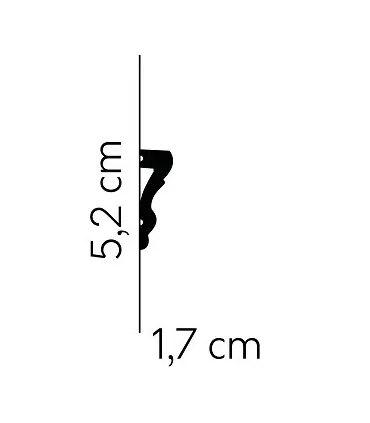 Listwa dekoracyjna na ścianę MD314 200 x 5.2 x 1.7 cm Mardom