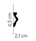 Listwa dekoracyjna ścienna MD308 200 x 6.5 x 2.1 cm Mardom