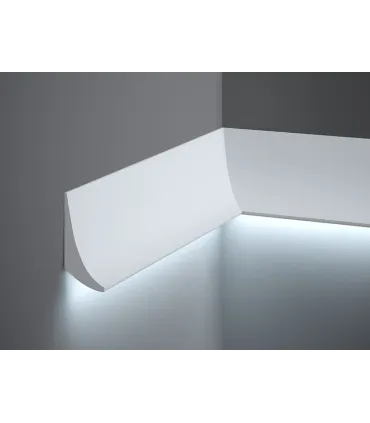 Dekoracyjna listwa na ścianę QL006 200 x 7 x 4.2 cm Mardom - odpowiednia do podświetlenia LED