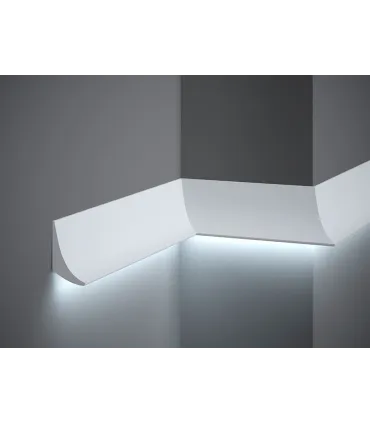 Dekoracyjna listwa na ścianę QL006 200 x 7 x 4.2 cm Mardom - odpowiednia do podświetlenia LED