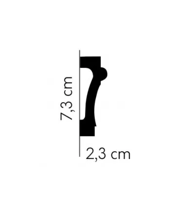 Listwa dekoracyjna ścienna MD007 200 x 7.3 x 2.3 cm Mardom