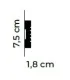 Listwa dekoracyjna ścienna MDD412 200 x 7.5 x 1.8 cm Mardom