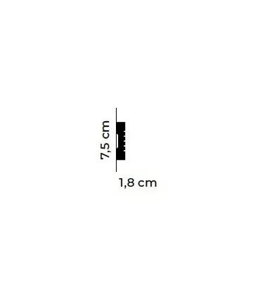 Listwa dekoracyjna ścienna MDD412 200 x 7.5 x 1.8 cm Mardom