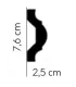 Listwa dekoracyjna ścienna MDD351 200 x 7.6 x 2.5 cm Mardom