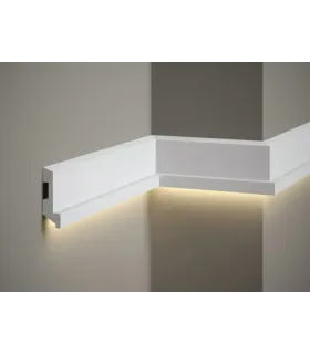 Dekoracyjna listwa na ścianę MD024 200 x 8 x 2.7 cm Mardom - odpowiednia do podświetlenia LED