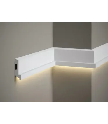 Dekoracyjna listwa na ścianę MD024 200 x 8 x 2.7 cm Mardom - odpowiednia do podświetlenia LED