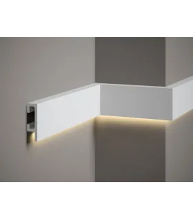 Listwa dekoracyjna na ścianę QL019 200 x 8 x 2.5 cm Mardom - odpowiednia do podświetlenia LED