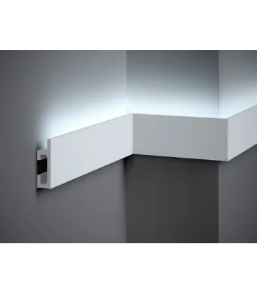 Listwa dekoracyjna na ścianę QL019 200 x 8 x 2.5 cm Mardom - odpowiednia do podświetlenia LED