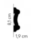 Listwa dekoracyjna ścienna MDD339 200 x 8.1 x 1.9 cm Mardom