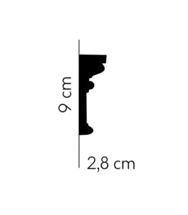 Dekoracyjna listwa ścienna MDD305 200 x 9 x 3 cm Mardom