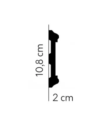 Listwa dekoracyjna ścienna MDD410 200 x 10.8 x 2 cm Mardom