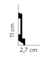 Dekoracyjna listwa ścienna MD025 200 x 11 x 2.7 cm Mardom - odpowiednia do podświetlenia LED
