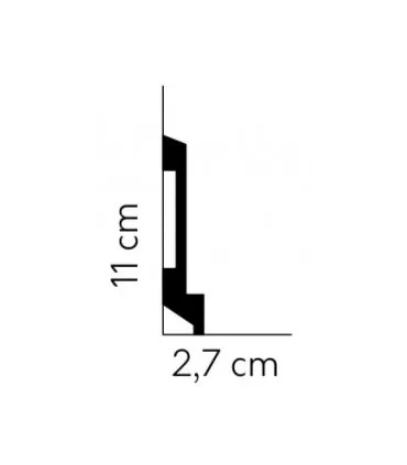 Dekoracyjna listwa ścienna MD025 200 x 11 x 2.7 cm Mardom - odpowiednia do podświetlenia LED