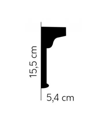 Listwa dekoracyjna na ścianę MDD335 200 x 15.5 x 5.4 cm Mardom