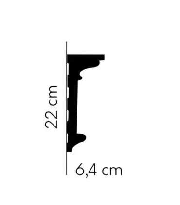 Listwa dekoracyjna ścienna MDD315 200 x 22 x 6.6 cm Mardom