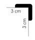 Listwa narożna ścienna MD237 200 x 3 x 3 cm Mardom ochrona przed uszkodzeniem