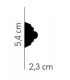 Dekoracyjna listwa ścienna MDC252 200 x 5.4 x 2.3 cm Mardom