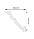 Listwa dekoracyjna sufitowa Lena 200 x 10 x 10 cm DSM