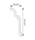 Listwa dekoracyjna na sufit Amelia 200 x 13.5 x 5.5 cm DSM