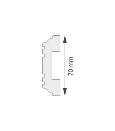 Dekoracyjna listwa sufitowa G16 200 x 7 cm DSM