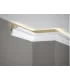 Listwa dekoracyjna na sufit MD106 200 x 5.7 x 5.7 cm Mardom - odpowiednia do podświetlenia LED