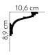 Dekoracyjna listwa sufitowa MD110 200 x 8.9 x 10.6 cm Mardom