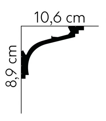 Dekoracyjna listwa sufitowa MD110 200 x 8.9 x 10.6 cm Mardom