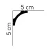 Dekoracyjna listwa sufitowa MD210 200 x 5 x 5 cm Mardom