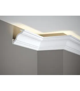 Dekoracyjna listwa sufitowa MD213 200 x 8.1 x 8.1 cm Mardom - odpowiednia do podświetlenia LED