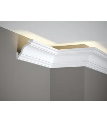 Dekoracyjna listwa sufitowa MD213 200 x 8.1 x 8.1 cm Mardom - odpowiednia do podświetlenia LED