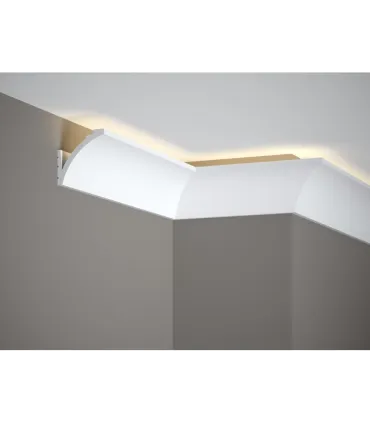 Dekoracyjna listwa sufitowa MD380 200 x 6.7 x 6.7 cm Mardom - odpowiednia do podświetlenia LED