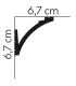 Dekoracyjna listwa sufitowa MD380 200 x 6.7 x 6.7 cm Mardom - odpowiednia do podświetlenia LED