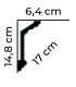 Listwa dekoracyjna na sufit MDA072 200 x 14.8 x 6.4 cm Mardom