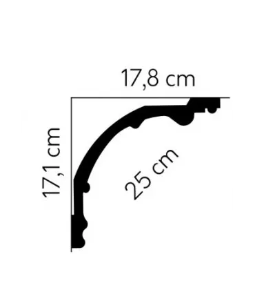 Listwa dekoracyjna na sufit MDA109 200 x 17 x 17.8 cm Mardom