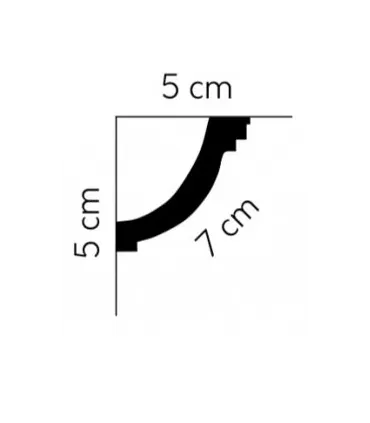 Listwa dekoracyjna na sufit MDB063 200 x 4.5 x 5.5 cm Mardom
